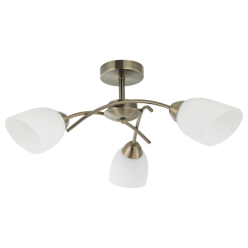 Nadgradni luster DONNA 3xE27/60W/230V patina