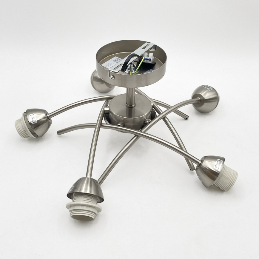 Nadgradni luster DONNA 5xE27/60W/230V nikal