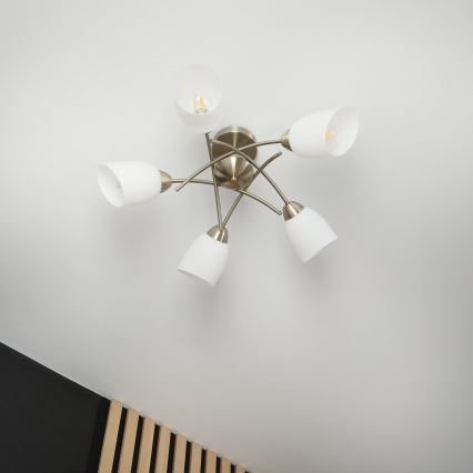 Nadgradni luster DONNA 5xE27/60W/230V patina