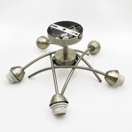 Nadgradni luster DONNA 5xE27/60W/230V patina