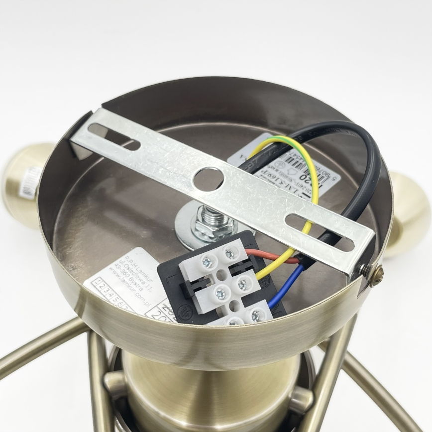 Nadgradni luster DONNA 5xE27/60W/230V patina