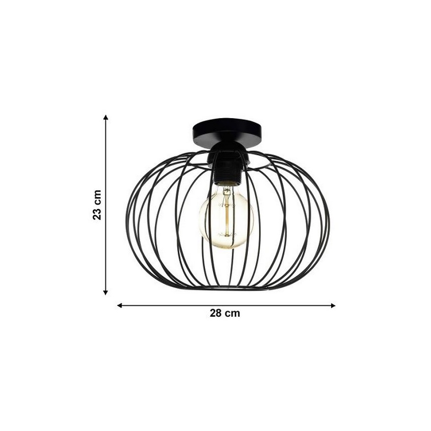 Nadgradni luster EARTH L 1xE27/60W/230V