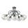 Nadgradni luster EVIE 5xE27/60W/230V antracit/prozirna