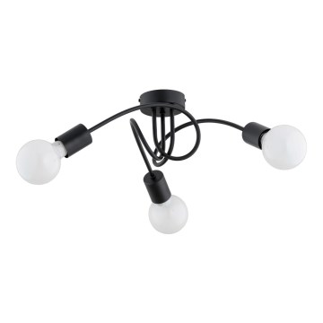 Nadgradni luster FARTA 3xE27/15W/230V crna