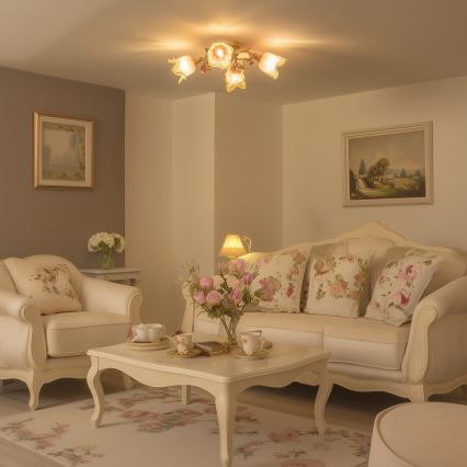 Nadgradni luster FIORINTINO 4xE14/40W/230V