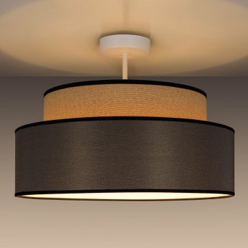 Nadgradni luster GRACE 1xE27/60W/230V bež/smeđa