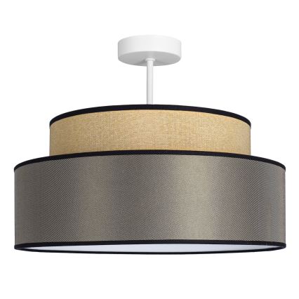 Nadgradni luster GRACE 1xE27/60W/230V bež/smeđa
