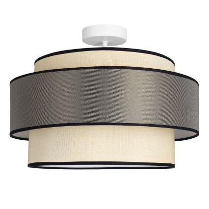 Nadgradni luster GRACE 1xE27/60W/230V krem/siva