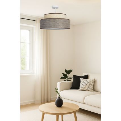 Nadgradni luster GRACE 1xE27/60W/230V krem/smeđa