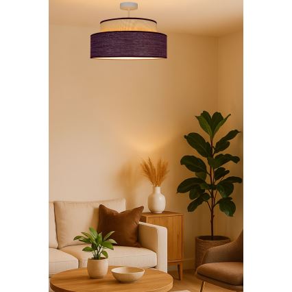 Nadgradni luster GRACE 1xE27/60W/230V krem/smeđa
