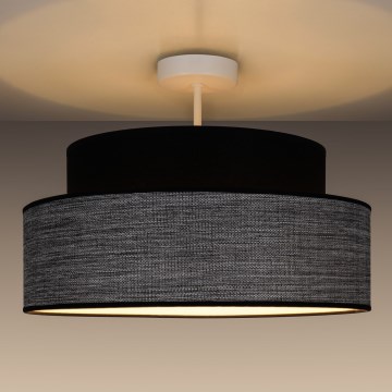 Nadgradni luster GRACE 1xE27/60W/230V pr. 40 cm crna/siva