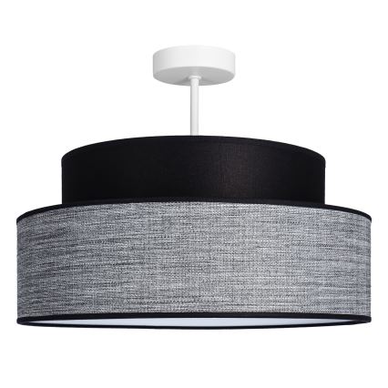 Nadgradni luster GRACE 1xE27/60W/230V pr. 40 cm crna/siva