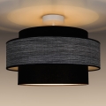 Nadgradni luster GRACE 1xE27/60W/230V pr. 40 cm crna/siva