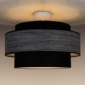 Nadgradni luster GRACE 1xE27/60W/230V pr. 40 cm crna/siva