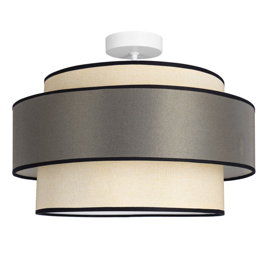 Nadgradni luster GRACE 1xE27/60W/230V pr. 40 cm krem/siva