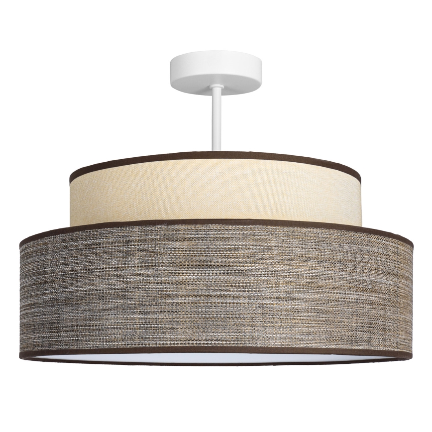 Nadgradni luster GRACE 1xE27/60W/230V pr. 40 cm krem/smeđa
