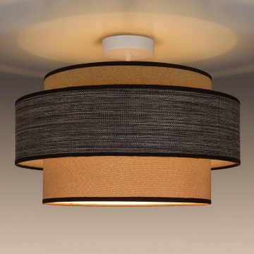 Nadgradni luster GRACE 1xE27/60W/230V pr. 40 cm krem/smeđa