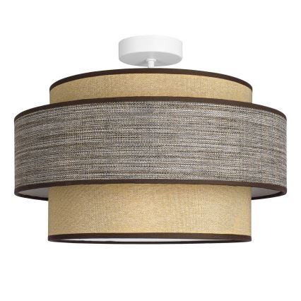 Nadgradni luster GRACE 1xE27/60W/230V pr. 40 cm krem/smeđa