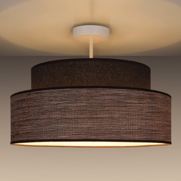 Nadgradni luster GRACE 1xE27/60W/230V smeđa/bež