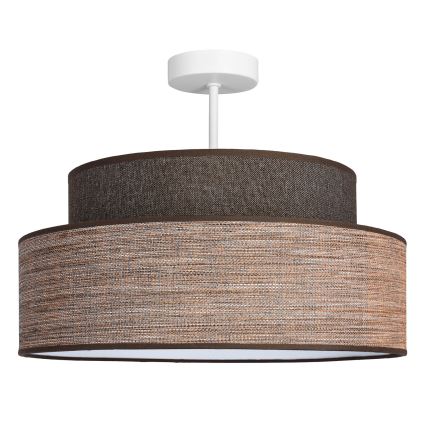 Nadgradni luster GRACE 1xE27/60W/230V smeđa/bež