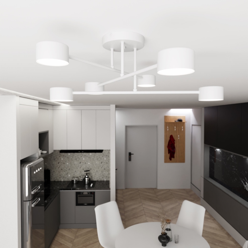 Nadgradni luster HALO 6xGX53/8W/230V bijela