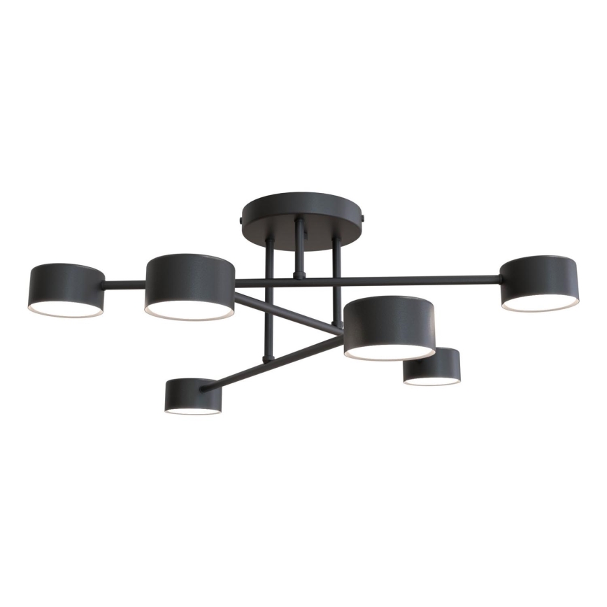 Nadgradni luster HALO 6xGX53/8W/230V crna