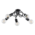 Nadgradni luster INTER 5xE27/15W/230V crna