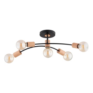 Nadgradni luster LANTI 5xE27/15W/230V bež/crna