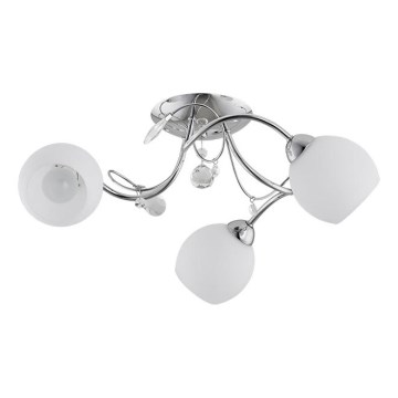 Nadgradni luster LIVIA 3xE14/10W/230V sjajni krom