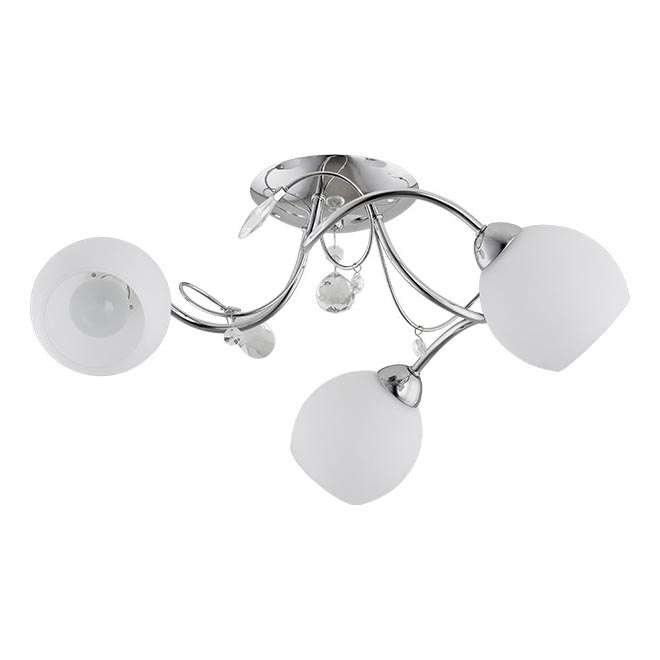Nadgradni luster LIVIA 3xE14/10W/230V sjajni krom