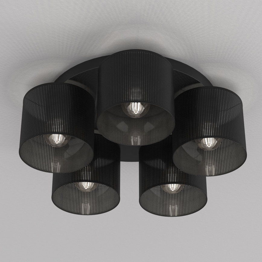 Nadgradni luster LOFT SHADE 5xE27/60W/230V crna