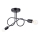 Nadgradni luster LOOP 2xE27/15W/230V crna
