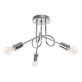 Nadgradni luster LOOP 3xE27/15W/230V sjajni krom