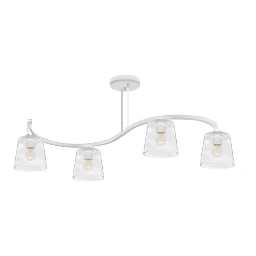 Nadgradni luster LUCEA 4xE27/15W/230V bijela