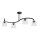 Nadgradni luster LUCEA 4xE27/15W/230V crna/prozirna