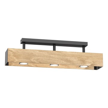 Nadgradni luster MAISON 3xGU10/8W/230V smeđa/hrast