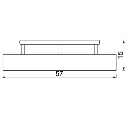 Nadgradni luster MAISON 3xGU10/8W/230V smeđa/hrast