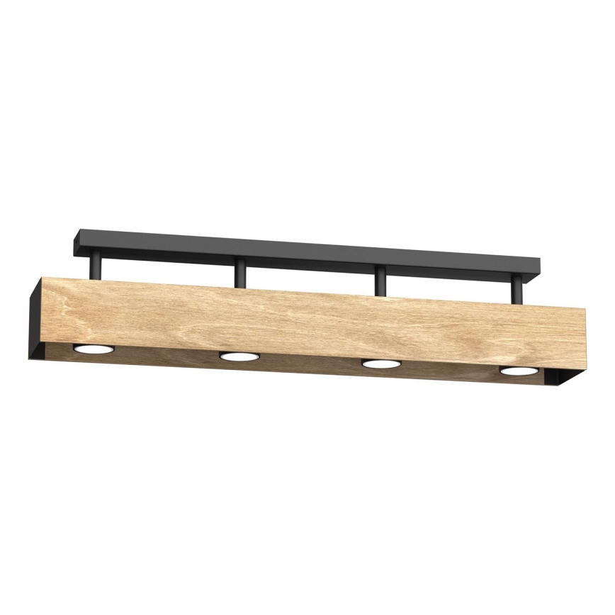 Nadgradni luster MAISON 4xGU10/8W/230V smeđa/hrast
