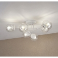 Nadgradni luster MALENA 6xE14/5W/230V bijela/prozirna