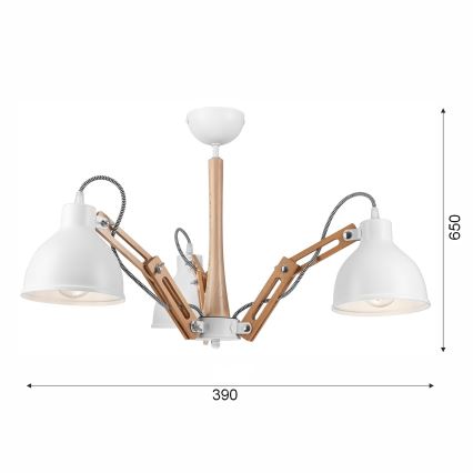 Nadgradni luster MARCELLO 3xE27/60W/230V bukva