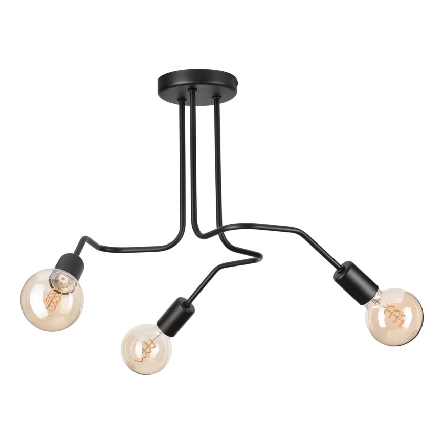 Nadgradni luster MATYLDA 3xE27/60W/230V crna