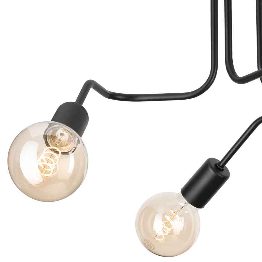 Nadgradni luster MATYLDA 3xE27/60W/230V crna