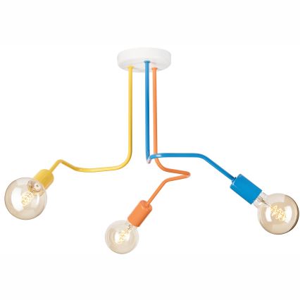 Nadgradni luster MATYLDA 3xE27/60W/230V šarena