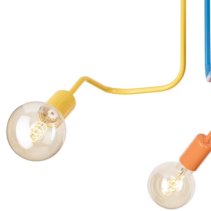 Nadgradni luster MATYLDA 3xE27/60W/230V šarena