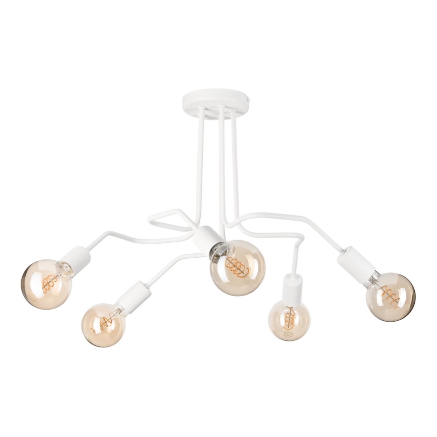 Nadgradni luster MATYLDA 5xE27/60W/230V bijela