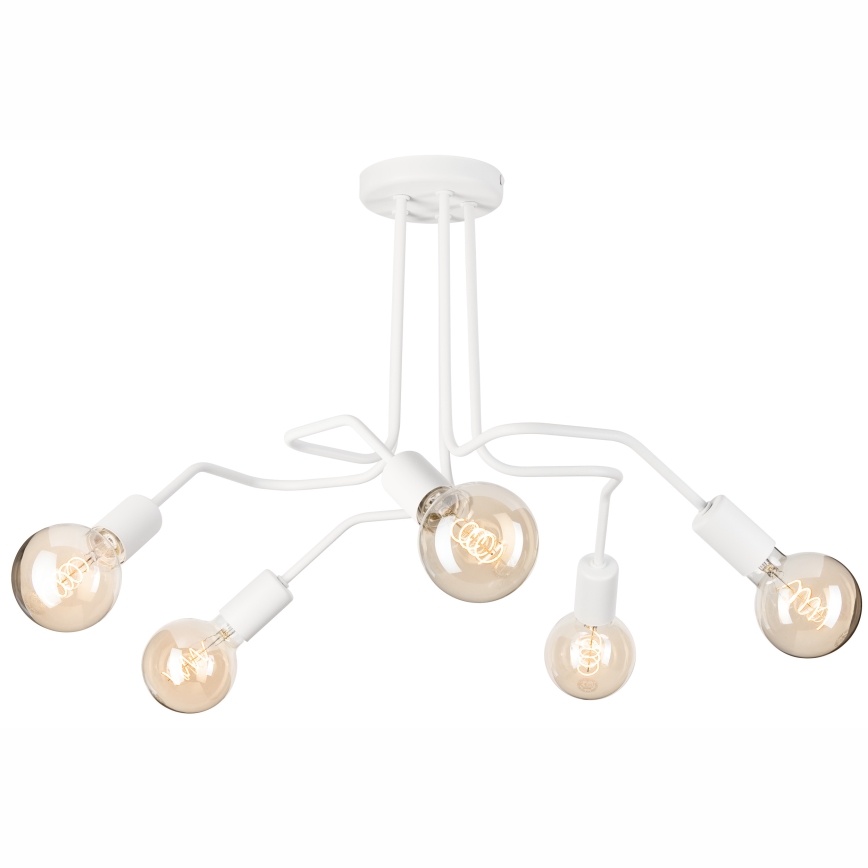 Nadgradni luster MATYLDA 5xE27/60W/230V bijela