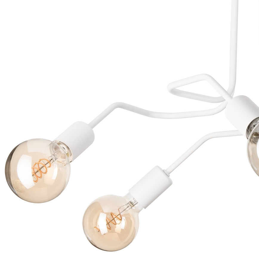 Nadgradni luster MATYLDA 5xE27/60W/230V bijela