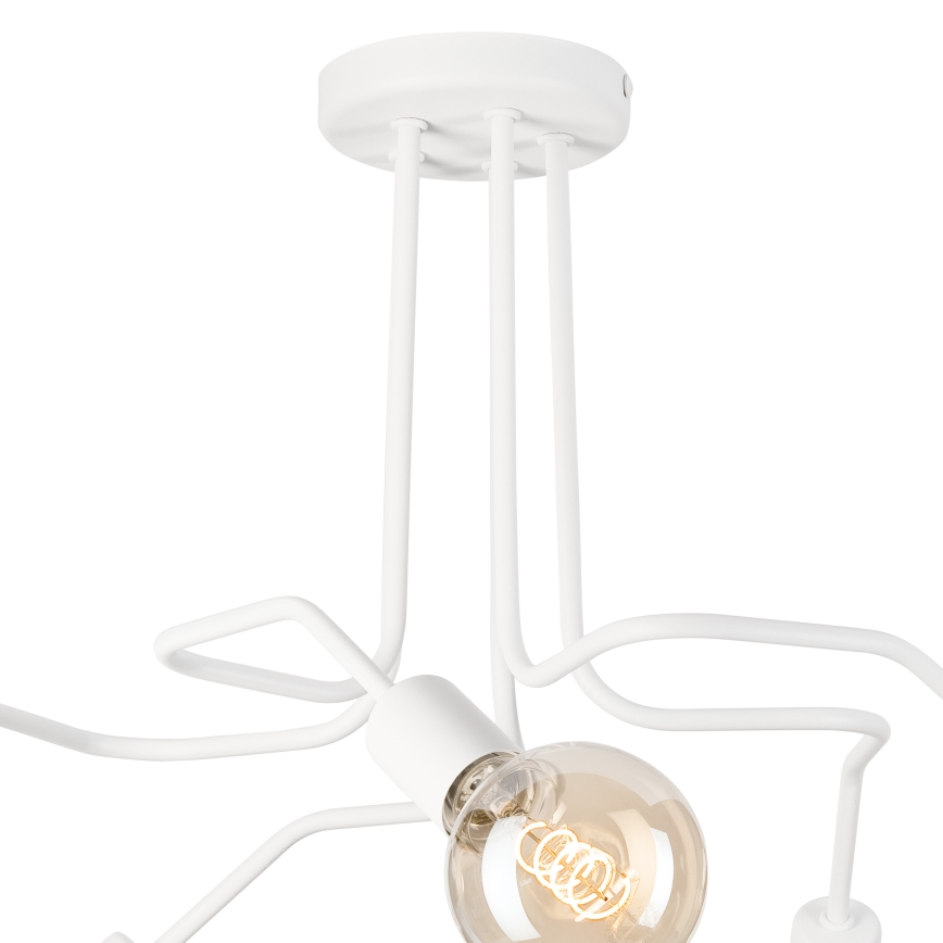 Nadgradni luster MATYLDA 5xE27/60W/230V bijela