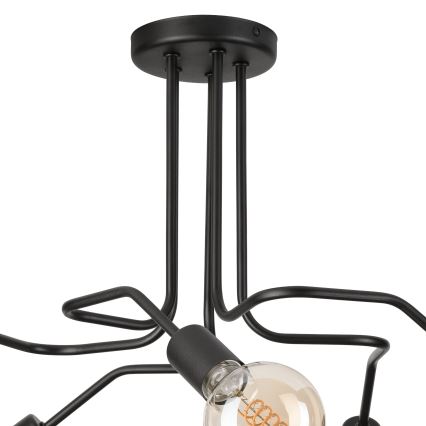 Nadgradni luster MATYLDA 5xE27/60W/230V crna