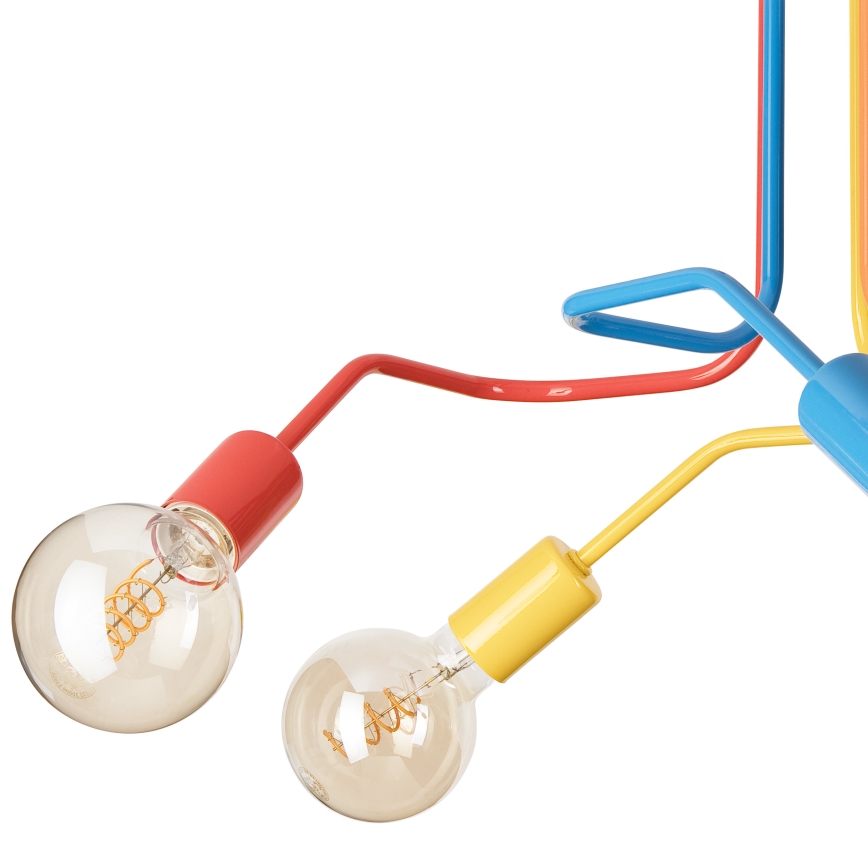 Nadgradni luster MATYLDA 5xE27/60W/230V šarena